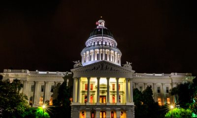 Photo of California Capitol at night