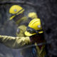 Picture of Vandenberg Air Force Base Hot Shot fire fighter Marissa Halbeisen cutting and clearing a fire line on June 28, 2012 in the Mount Saint Francois area of Colorado Springs.