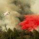 Photo of air tanker fighting Ferguson Fire