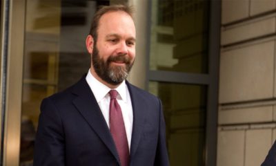 File photo of Rick Gates leaving federal court in Feb. 2018