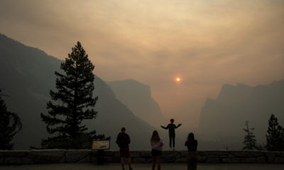 Photo of Ferguson Fire smoke filling Yosemite National Park