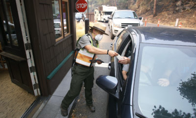 Photo of cars at Yosemite gate