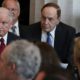 Photo of Attorney General Jeff Sessions, left, U.S. Sen. Richard Shelby, R-Ala., and U.S. Sen. Doug Jones, D-Ala.