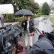 Photo of President Donald Trump talking to media in front of the White House