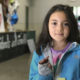 Central Unified student shows off her new winter coat