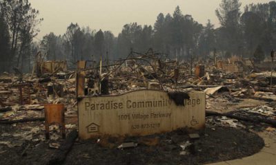 Photo of community wiped out by Camp Fire.