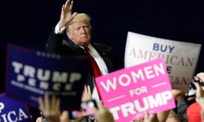 Photo of President Donald Trump at a rally in Tennessee