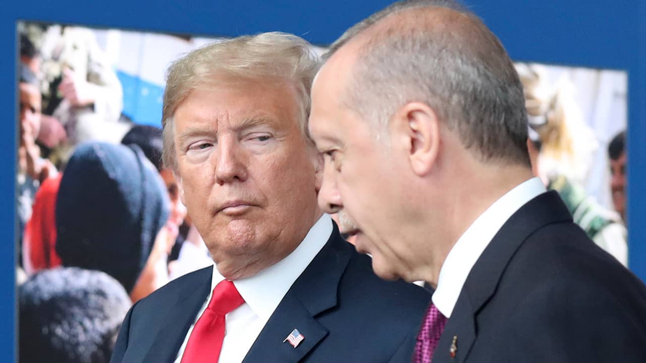 Photo of President Donald Trump and Turkish President Recep Tayyip Erdogan