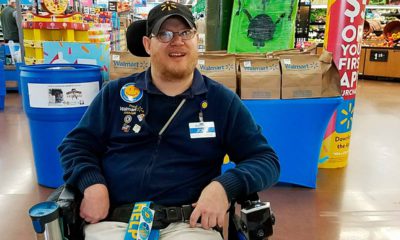 Photo of Walmart greeter John Combs in Vancouver, Washington