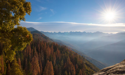 Photo of sunrise at Moro Rock in Sequoia National Park