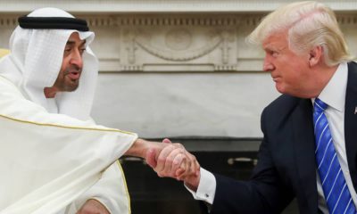 Photo of President Donald Trump and Abu Dhabi's crown prince, Sheikh Mohammed bin Zayed Al Nahyan