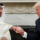 Photo of President Donald Trump and Abu Dhabi's crown prince, Sheikh Mohammed bin Zayed Al Nahyan