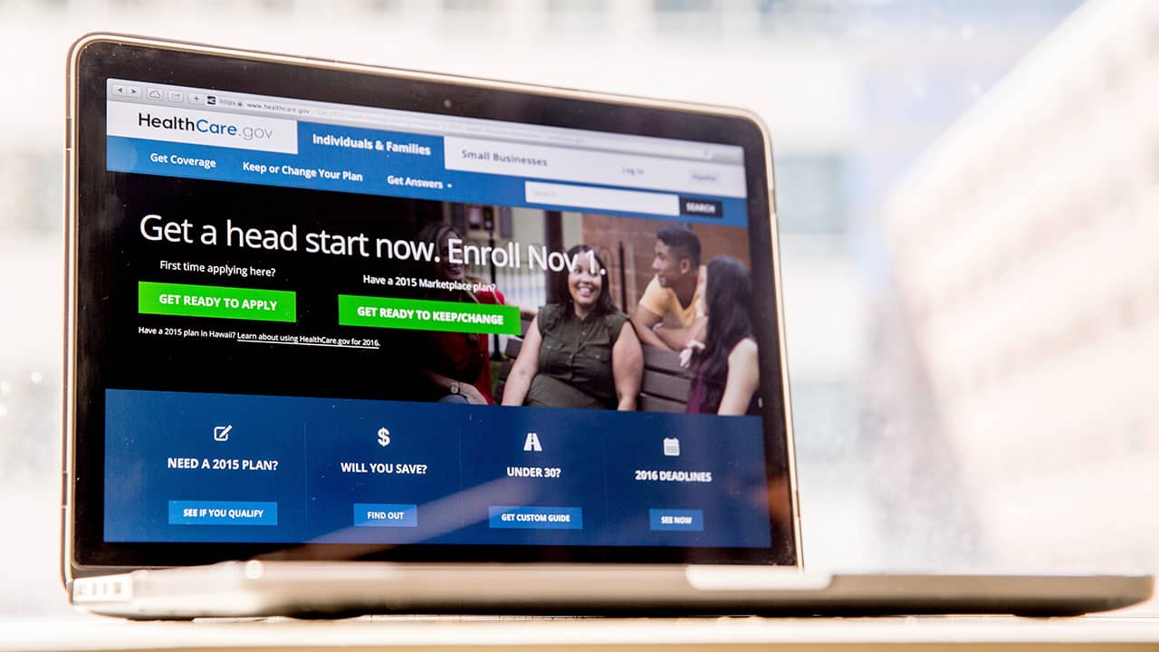 Photo of HealthCare.gov website