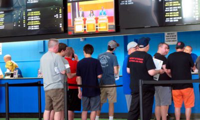 Photo of sports gamblers in line
