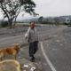 Photo of a man walking his dog in Venezuela