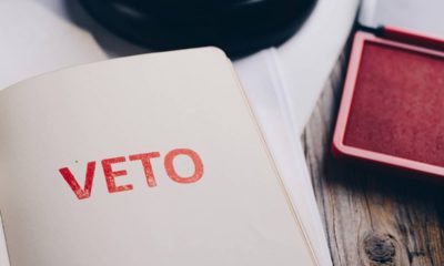Photo of vetoed bill