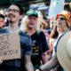 Photo of people at a rally against ICE
