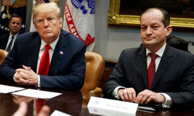 Photo of President Donald Trump and Alex Acosta