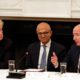 Photo of President Donald Trump, Satya Nadella, and Jeff Bezos