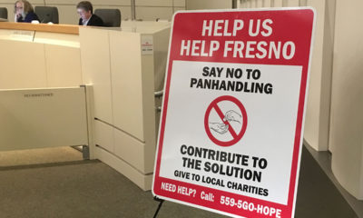Photo of an anti-panhandling sign