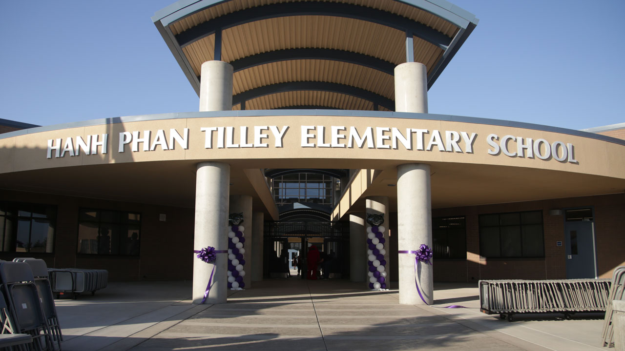 Photo of Tilley Elementary School's new building
