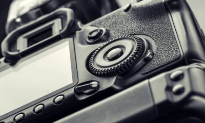 Photo of a closeup of a camera