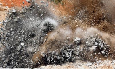 Photo of dynamite explosion