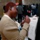 Photo of woman filling out job application
