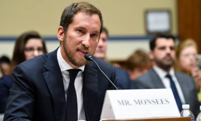 Photo of James Monsees testifying