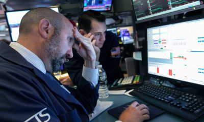Photo of specialist James Denaro at the New York Stock Exchange