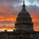 Photo of the Capitol at sunset in Washington