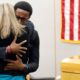 Photo of Amber Guyger hugging Brandt Jean