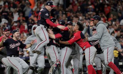 Photo of Washington Nationals after winning the World Series