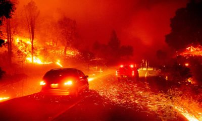 Photo of the Kincade Fire
