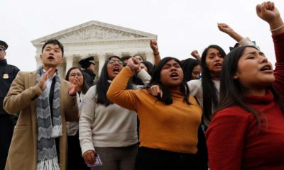 photo of DACA recipients protesting