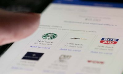 Photo of rewards offered through Chase bank on an iPhone in the Brooklyn borough of New York