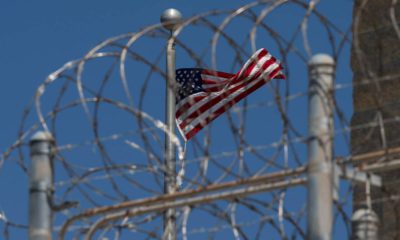 Photo of an American flag at Guantanamo Bay, Cuba
