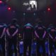 Photo of the Los Angeles Clippers during a a moment of silence Thursday, Jan. 2, 2020, in Los Angeles, prior to a basketball game against the Detroit Pistons, for former NBA Commissioner David Stern
