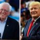 Photo combination of Bernie Sanders and Donald Trump