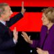 Photo of Tom Steyer and Sen. Elizabeth Warren