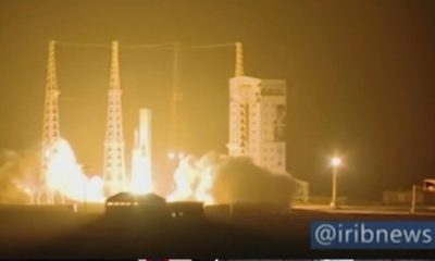 Photo of an Iranian rocket carrying a satellite