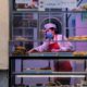 Photo of a chef working near a food display in Beijing