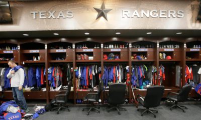 Photo of the Texas Rangers locker room