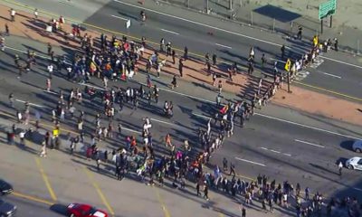 Photo of a Black Lives Matter protest in LA