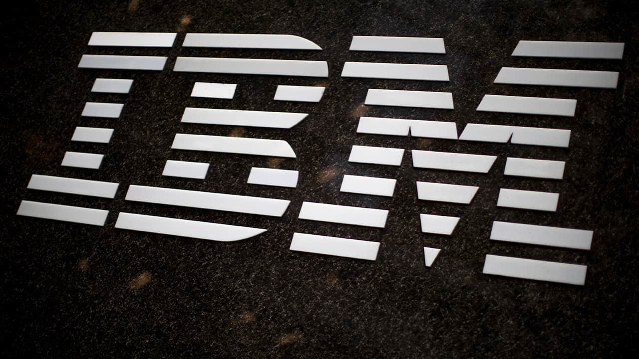 Photo of IBM logo