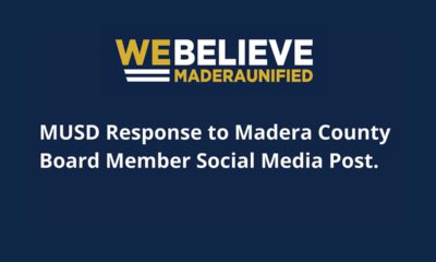 Image of Madera Unified School District motto "We Believe)
