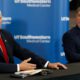 Photo of VP Mike Pence and Texas Gov. Greg Abbott