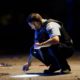 Image of a Chicago police officer at a homicide scene