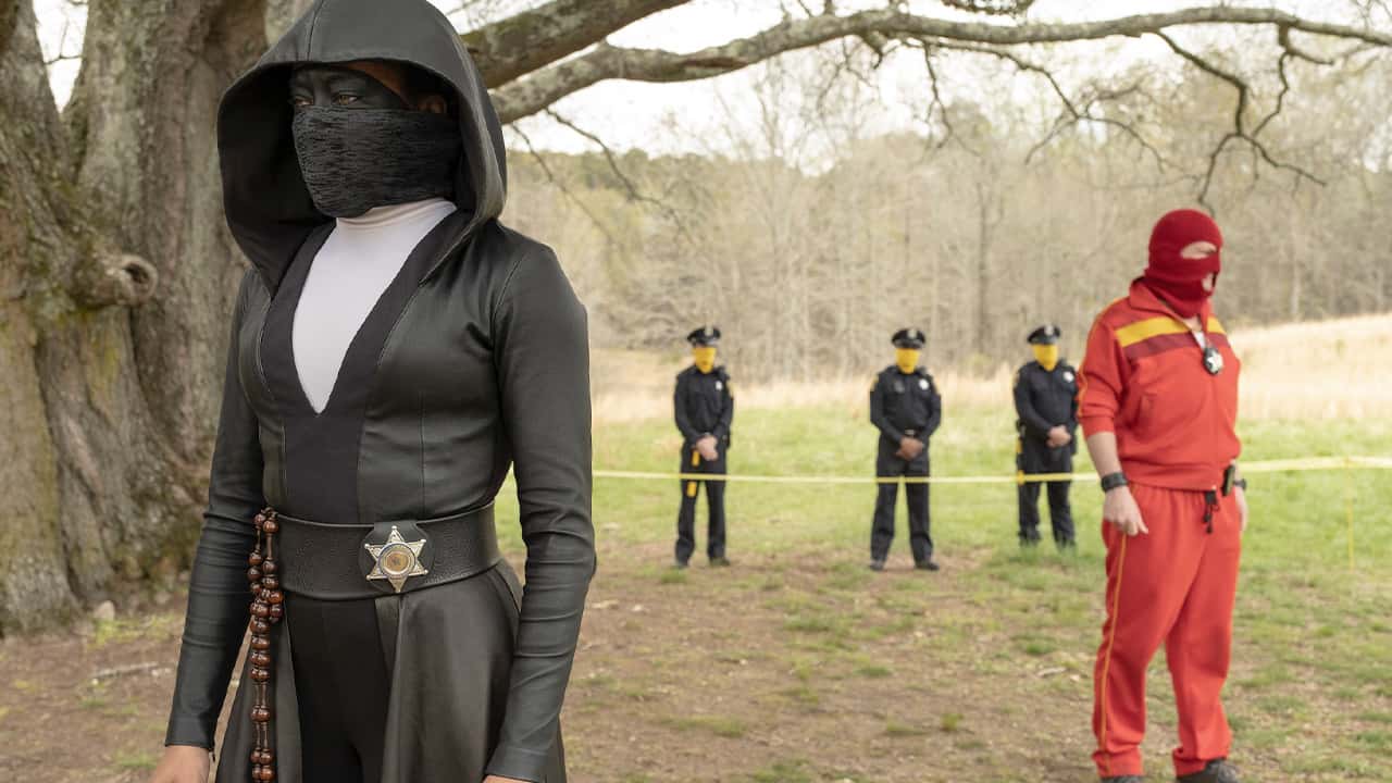 Photo from a scene from "Watchmen"