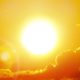 Photo of a blazing sun symbolizing a heatwave